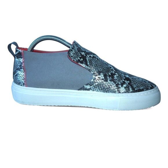 Hey Dude Peyton "Snake Grey" Slip-on Casual Shoes 121793172 Women's 10 - Picture 7 of 11